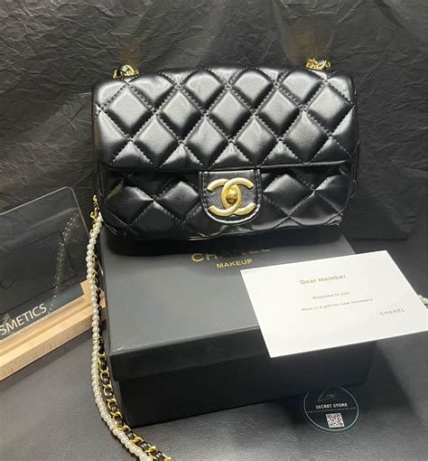 chanel makeup pouch|chanel makeup bag free gift.